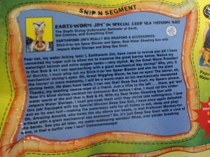 Earthworm Jim Snip and Keep Card Underwater Jim