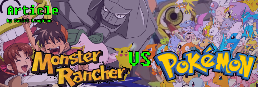 Monster Rancher vs Pokemon Website Slider