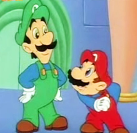 super mario world tv cartoon mario luigi