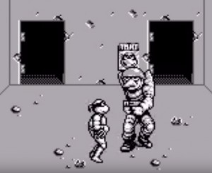 TMNT Back from the Sewers Game Boy Boss Fight warrior