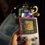 Game Boy Camera Ecto Cam in use