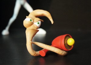 Earthworm Jim Gun Mezco Action Figure