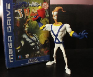 Mezco Earthworm Jim vs Video Game Box Art Sega 