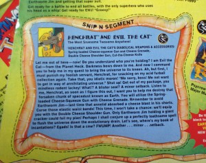 Earthworm Jim Snip and Keep Card Henchrat Evil Cat