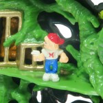 Mighty Max Tangles with the Ape King - Doom Zone Playset Close Up