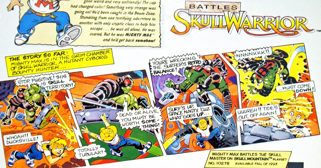 Mighty Max Battles Skull Warrior Comic Card
