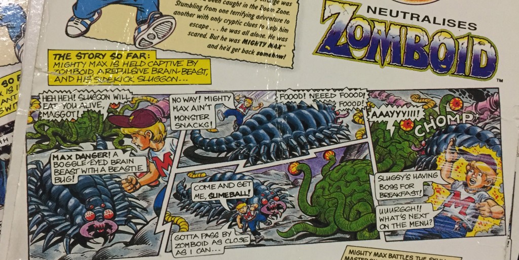 Mighty Max Neutralizes Zomboid Comic Card