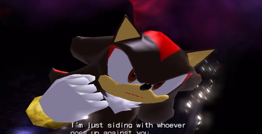 Shadow the Hedgehog Angry