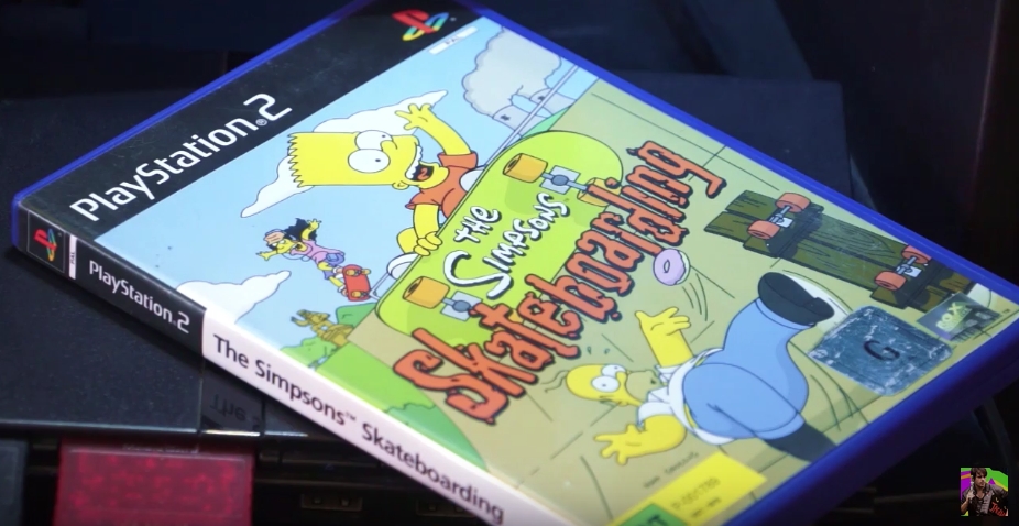 Simpsons Skateboarding PS2 Box Art