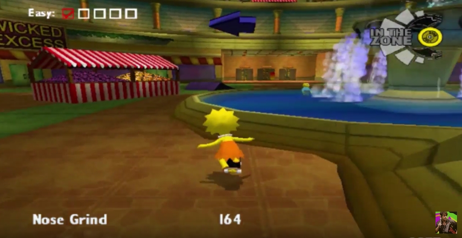 The simpsons skateboarding game