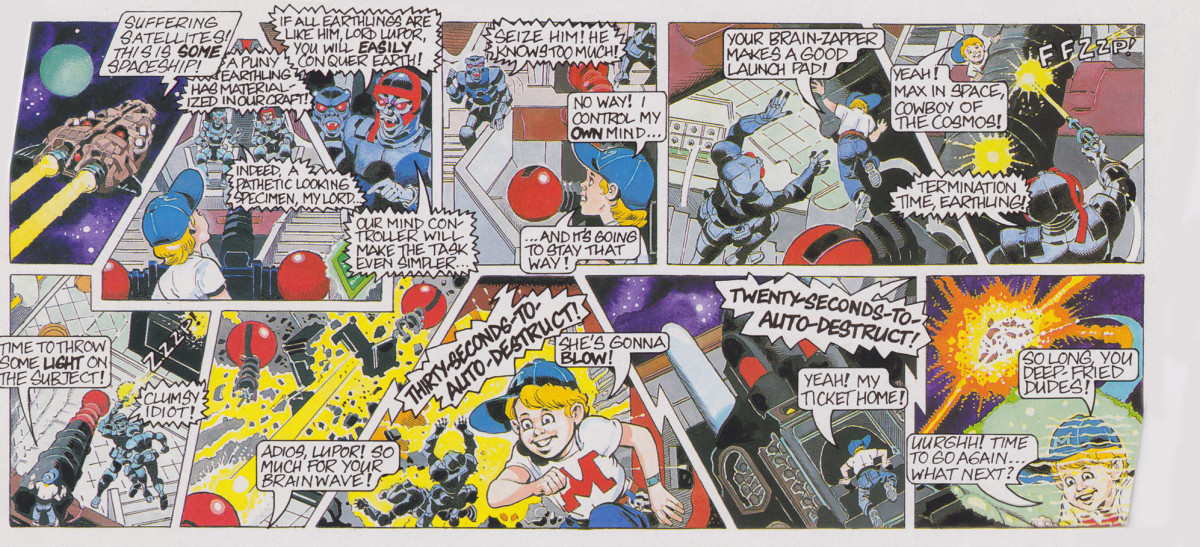 Mighty Max Terminates Wolfship 7 Comic Card Doom Zone